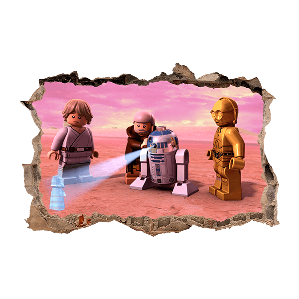 Wandtattoos: Lego, Star Wars Nachricht von R2D2