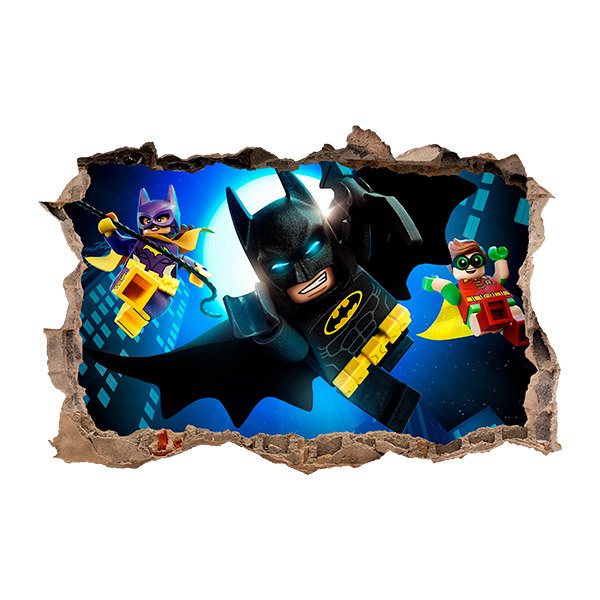 Wandtattoos: Lego, Batman, Robin und Batgirl