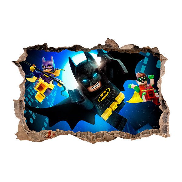 Wandtattoos: Lego, Batman, Robin und Batgirl