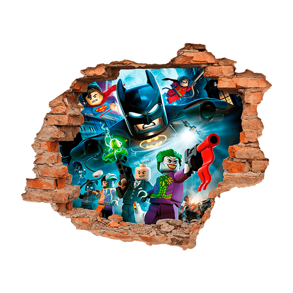 Wandtattoos: Lego, Schurken in Gotham