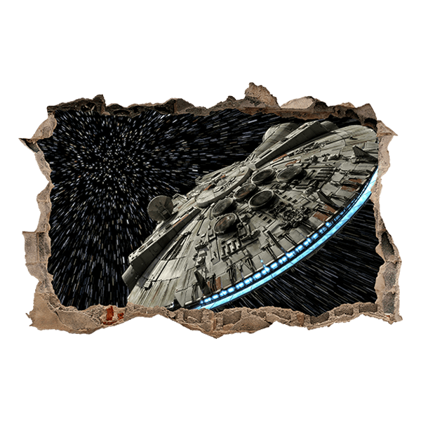 Wandtattoos: Millennium Falcon für den Weltraum