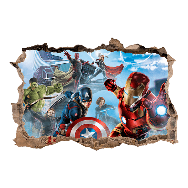 Wandtattoos: Avengers in Aktion