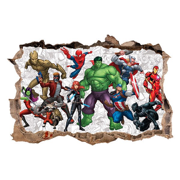 Wandtattoos: Avengers Comic