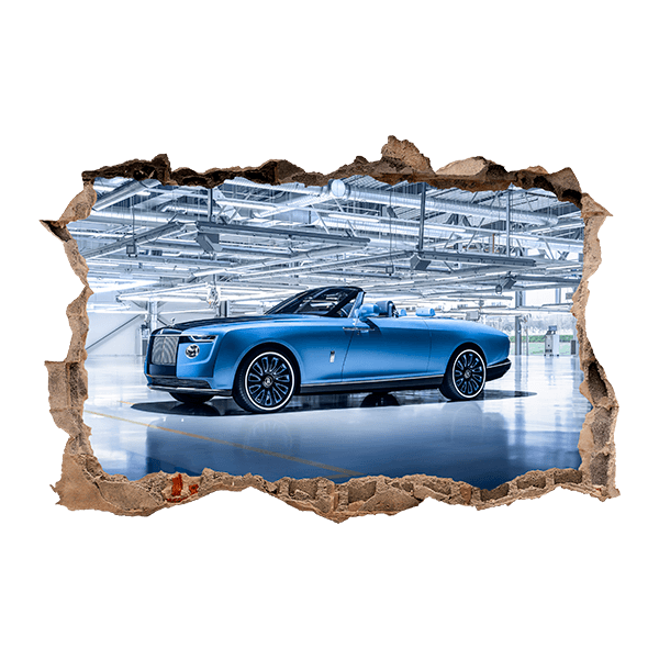Wandtattoos: Rolls Royce Blau