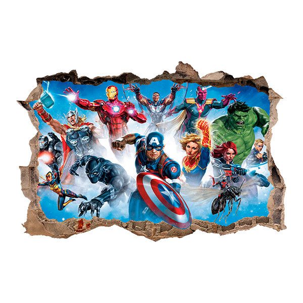 Wandtattoos: Wandtattoo Loch Avengers-Zeichen