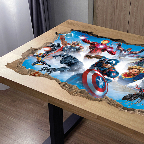 Wandtattoos: Wandtattoo Loch Avengers-Zeichen