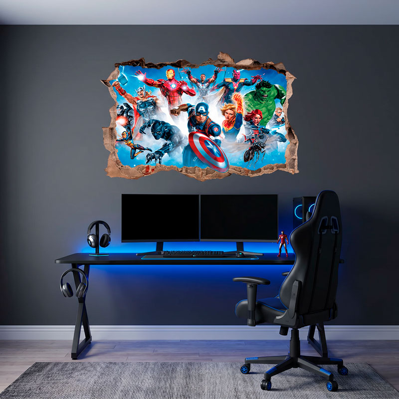Wandtattoo Loch Avengers-Zeichen 6/7