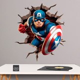 Wandtattoos: Captain America in Aktion 4