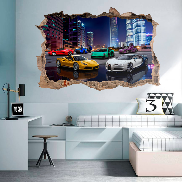 Wandtattoos: Supersportwagen