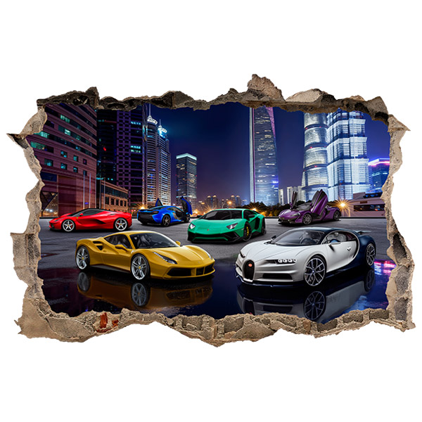 Wandtattoos: Supersportwagen