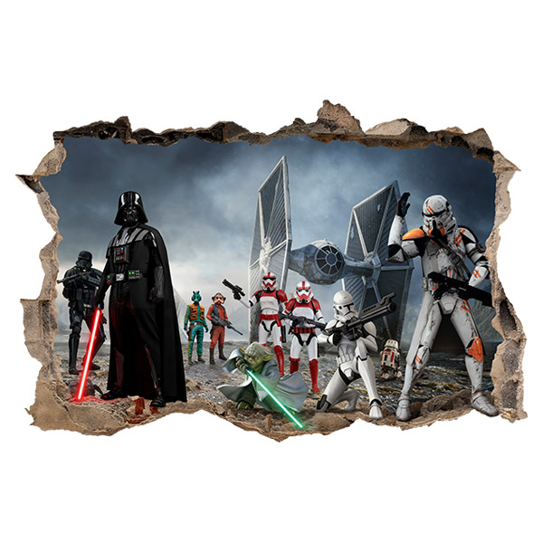 Wandtattoos: Darth Vader, Yoda - Star Wars