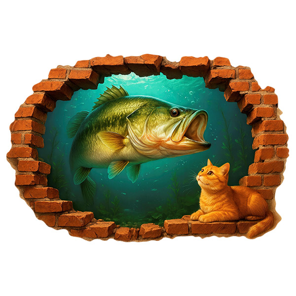 Wandtattoos: Fisch- und Katzenloch