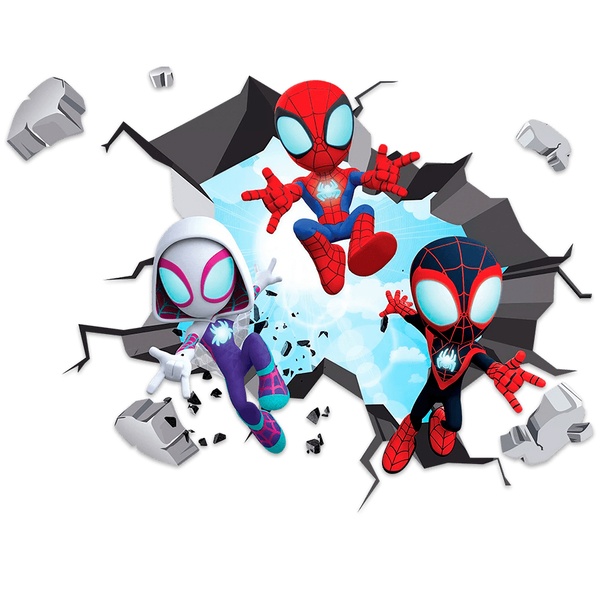 Kinderzimmer Wandtattoo: Spider-Verse Wandloch