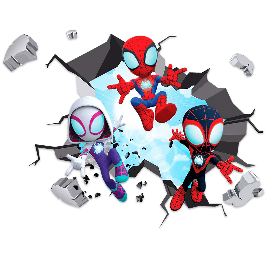 Kinderzimmer Wandtattoo: Spider-Verse Wandloch