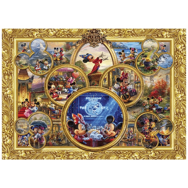 Kinderzimmer Wandtattoo: Ornamentaler Rahmen Mickey und Minnie Disney Erinn