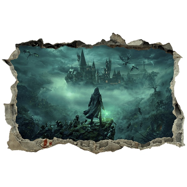 Wandtattoos: Wanddurchbruch Zauberschule Harry Potter