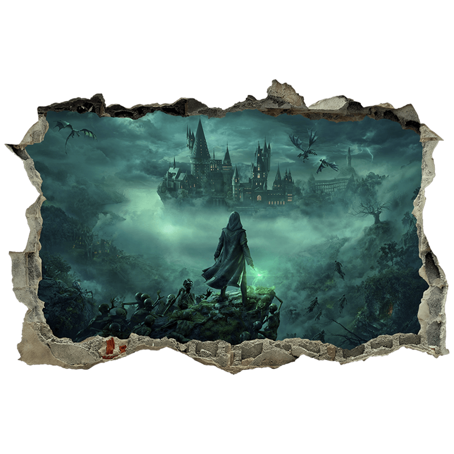 Wandtattoos: Wanddurchbruch Zauberschule Harry Potter