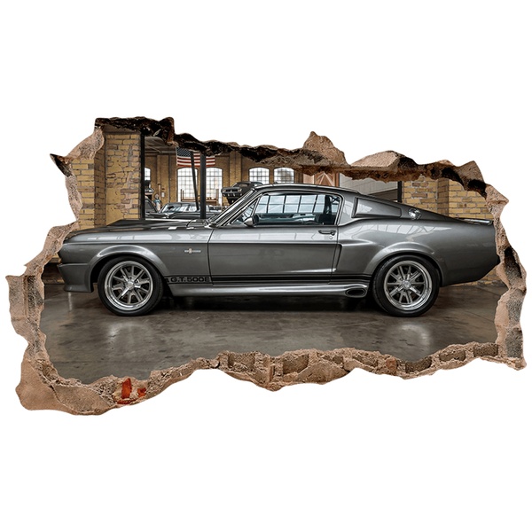 Wandtattoos: Mauerbruch Ford Mustang Eleanor