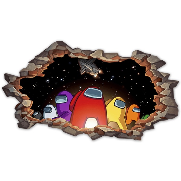 Kinderzimmer Wandtattoo: Among Us Wandloch