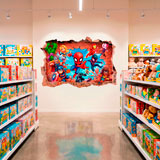 Kinderzimmer Wandtattoo: Wandloch Marvel Superhelden 17