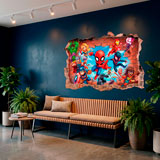 Kinderzimmer Wandtattoo: Wandloch Marvel Superhelden 7