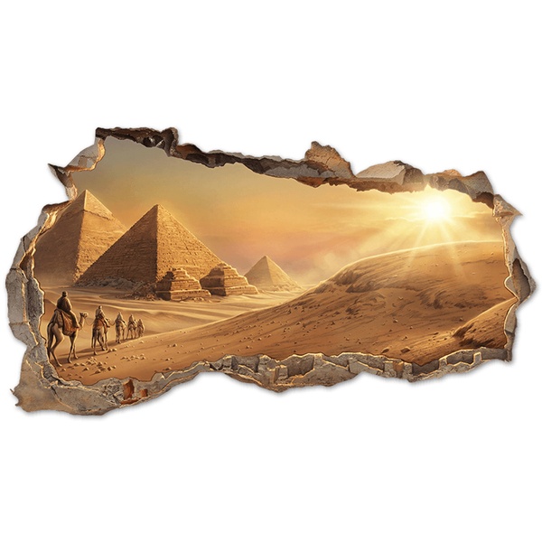Wandtattoos: Mauerloch Pyramiden von &Auml;gypten