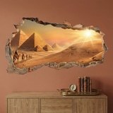 Wandtattoos: Mauerloch Pyramiden von &Auml;gypten 6