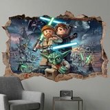 Kinderzimmer Wandtattoo: Wandloch Lego Star Wars Jedi Meister 4
