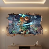 Kinderzimmer Wandtattoo: Wandloch Lego Star Wars Jedi Meister 6