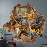 Kinderzimmer Wandtattoo: Wandloch Lego Ninjago Helden 9