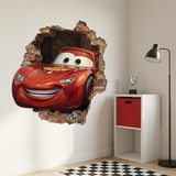 Kinderzimmer Wandtattoo: Wandloch Lightning McQueen Pixar Cars 4