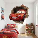 Kinderzimmer Wandtattoo: Wandloch Lightning McQueen Pixar Cars 6