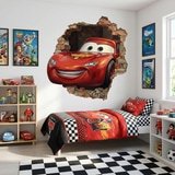 Kinderzimmer Wandtattoo: Wandloch Lightning McQueen Pixar Cars 7
