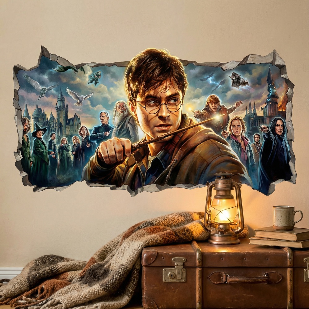 Wandtattoos: Wandloch Harry Potter Magische Welt