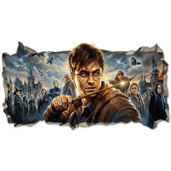 Wandtattoos: Wandloch Harry Potter Magische Welt