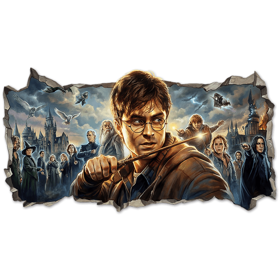 Wandtattoos: Wandloch Harry Potter Magische Welt
