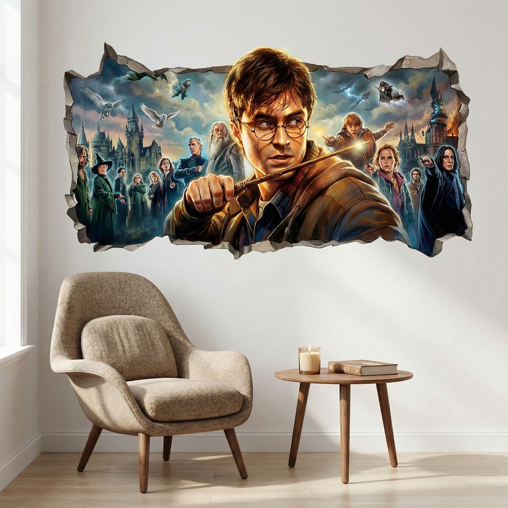 Wandtattoos: Wandloch Harry Potter Magische Welt