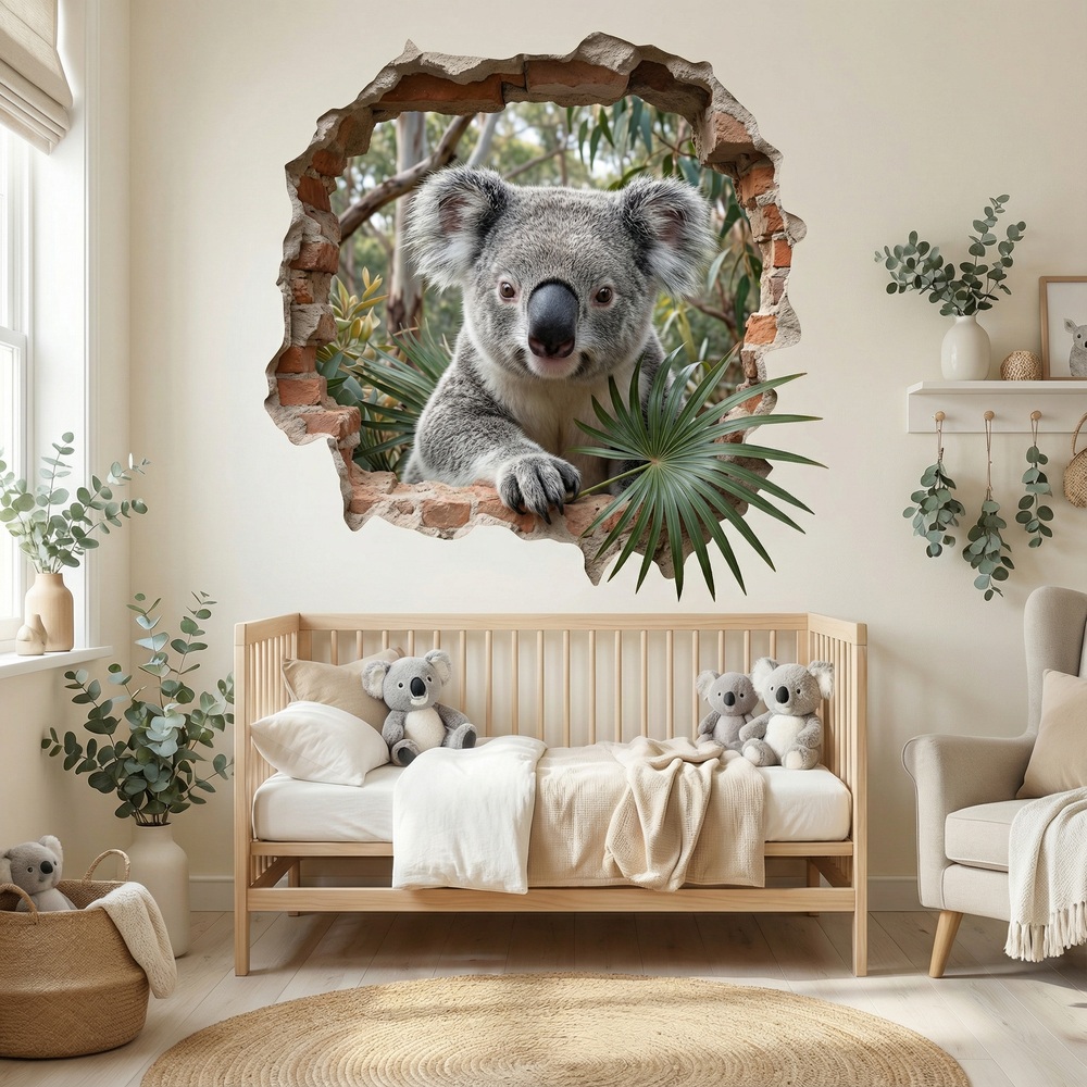 Wandtattoos: Wanddurchbruch Koala