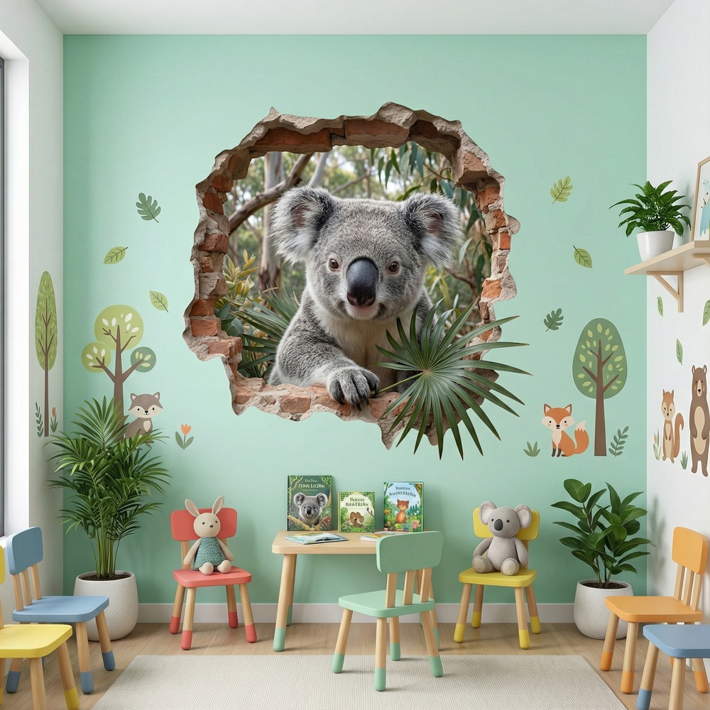 Wandtattoos: Wanddurchbruch Koala