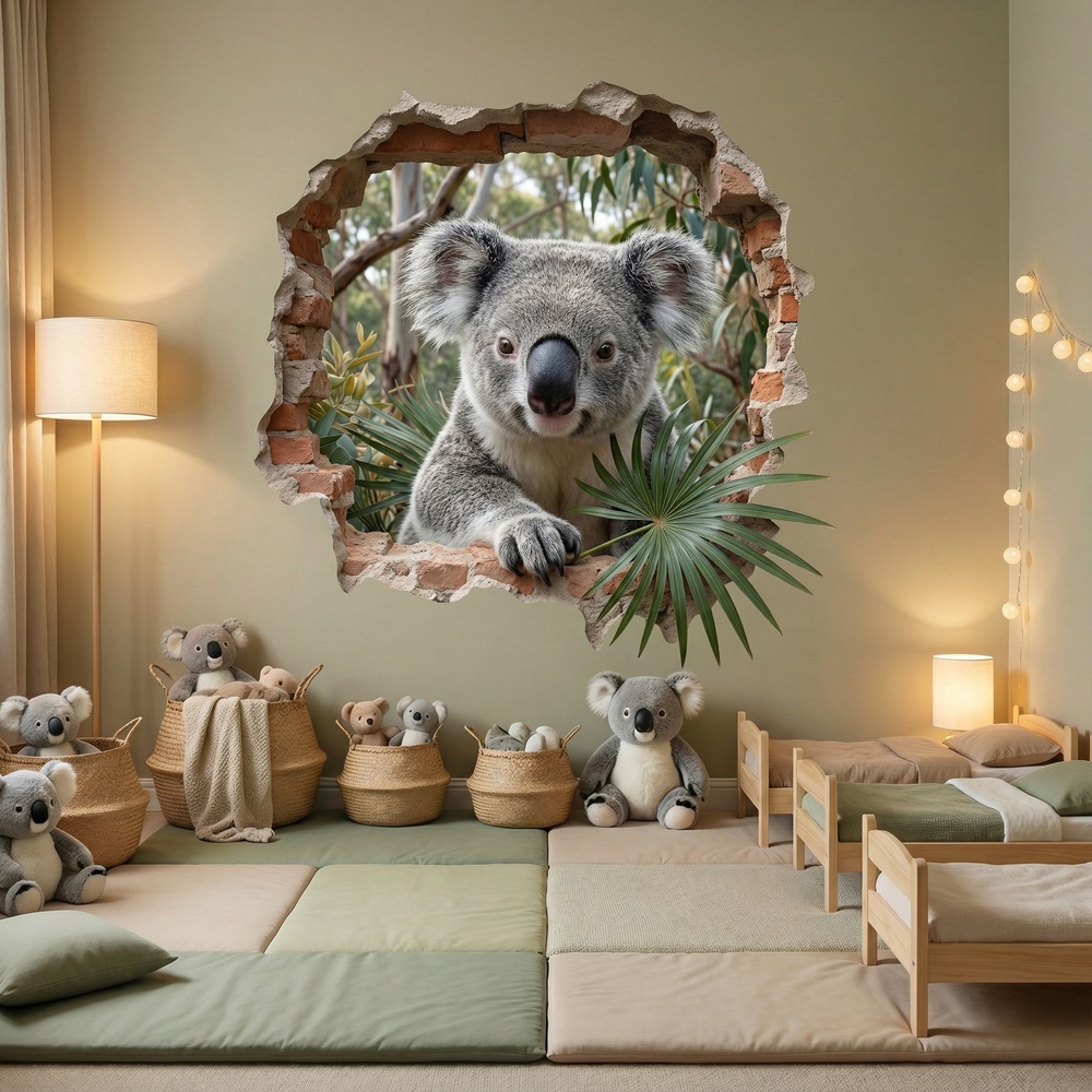Wandtattoos: Wanddurchbruch Koala