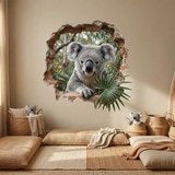 Wandtattoos: Wandloch Koala im Eukalyptus 9