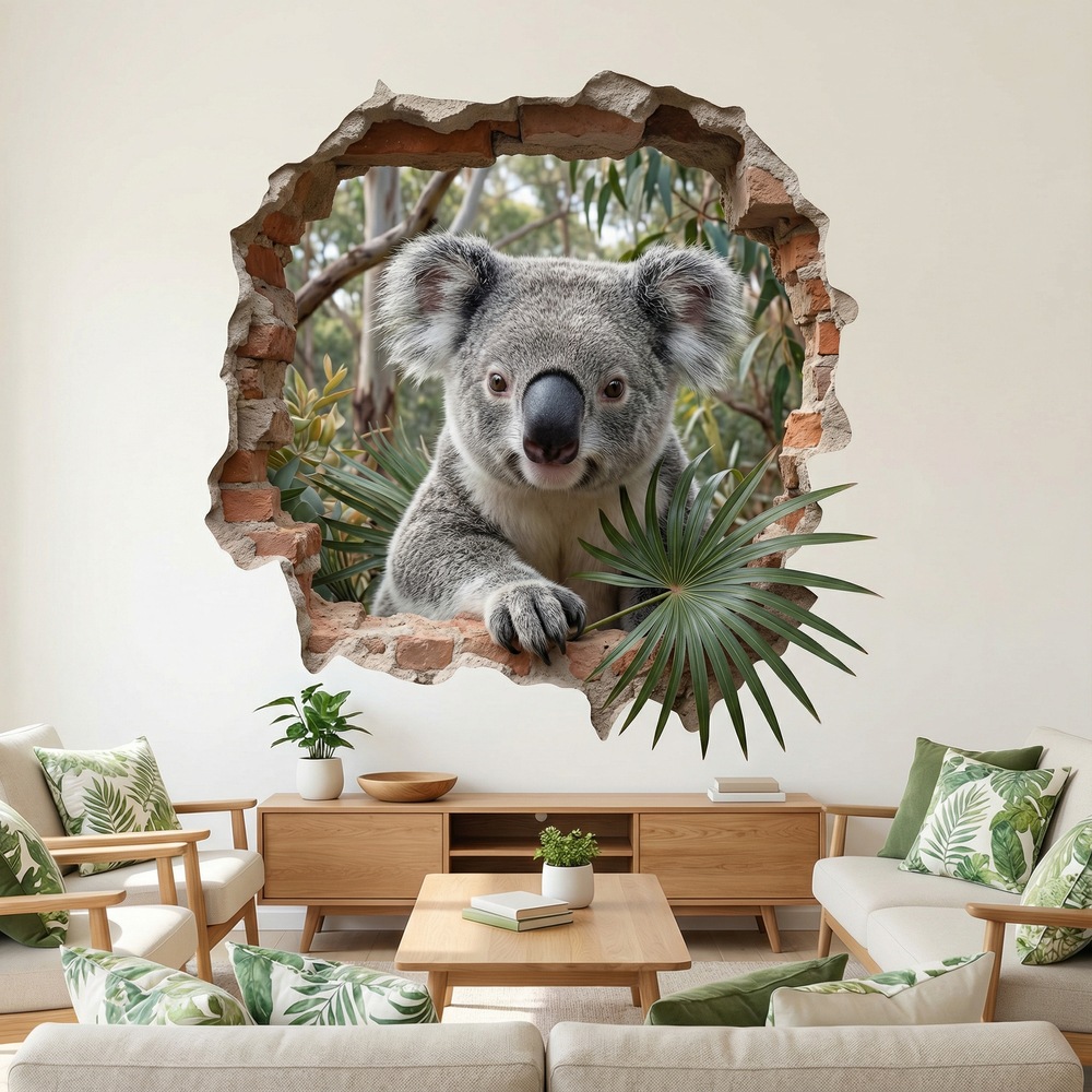 Wandtattoos: Wanddurchbruch Koala