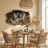 Wandtattoos: Wanddurchbruch K&auml;tzchen Seile 6