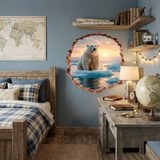 Wandtattoos: Wanddurchbruch Eisb&auml;r 7