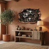 Wandtattoos: Wanddurchbruch Lemuren 7