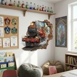 Wandtattoos: Wanddurchbruch Harry Potter Zug 5