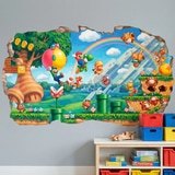 Kinderzimmer Wandtattoo: Wanddurchbruch Super Mario 6