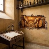 Wandtattoos: Wandloch Legend&auml;rer Weinkeller 5