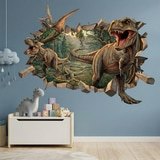 Kinderzimmer Wandtattoo: Wandloch Wilde Dinosaurier 5