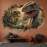 Kinderzimmer Wandtattoo: Wandloch Jurassische Dominanz 9